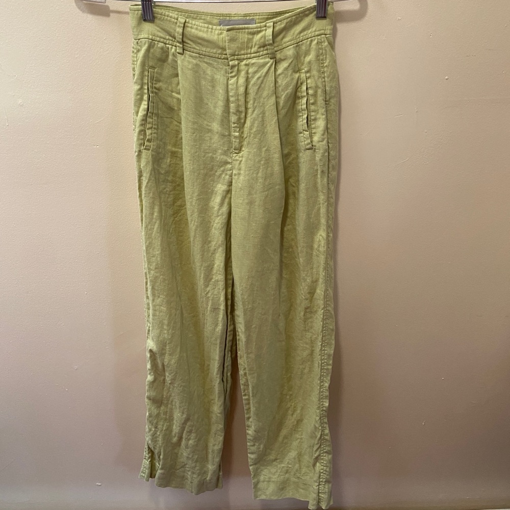 everlane leek linen way high drape pants